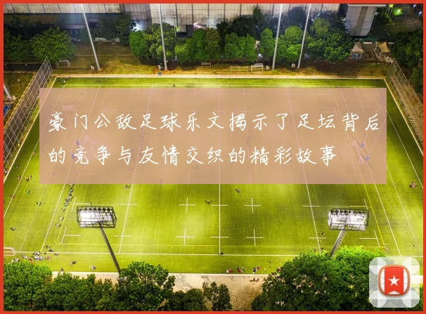豪门公敌足球乐文揭示了足坛背后的竞争与友情交织的精彩故事